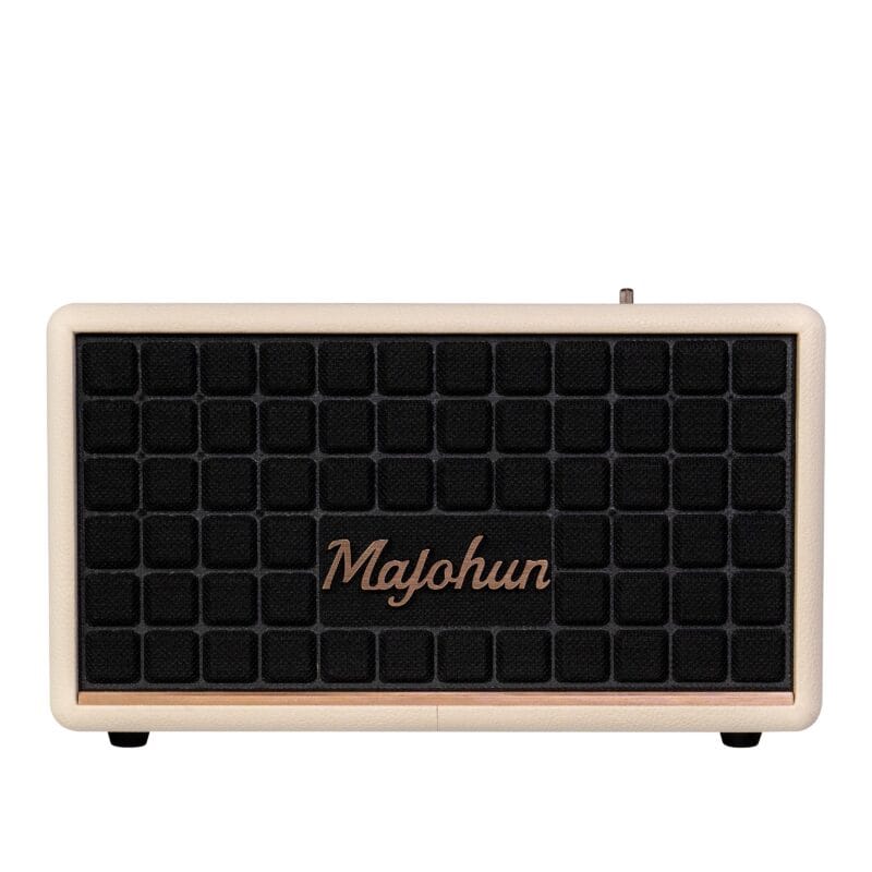 Majohun MJH-D001 Vintage Wooden Bluetooth Speaker White