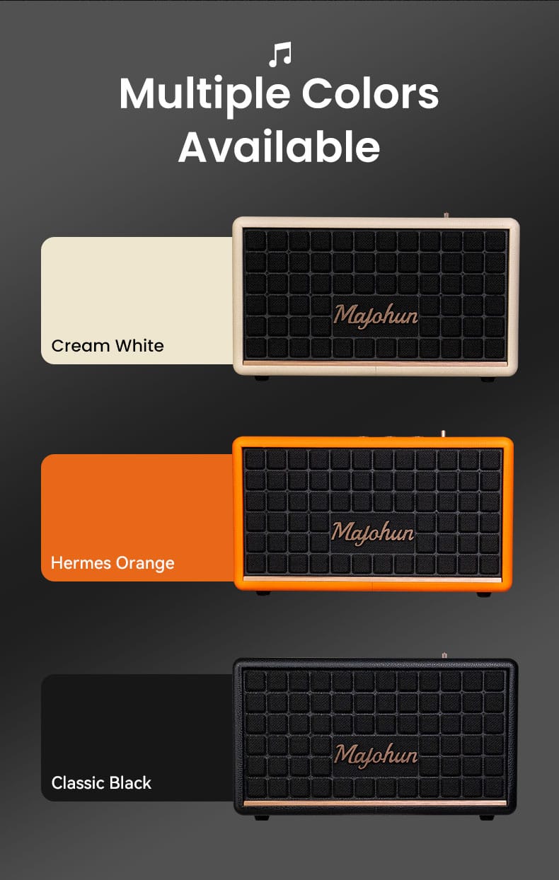 Majohun MJH-D001 Bluetooth Speaker Solid Wood Finish Texture